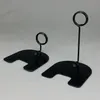 Segnaletica in metallo Signage Pop Display Scheda POP Clip Clip Stand per etichettatura al dettaglio in nero sul desktop del negozio 10pcs