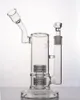 Mobius Bong Double Stereo Matrix Perc Dab Rig Thick Bubbler Water Pipe Recycler Oil Rigs com Bent Arm 18 mm joint Glass Bong