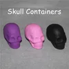 New Arrive Skull Slicone Wax Jar Colorful 10pcs Slick Skull Screw Top Silicone Container Take Icky out of Sticky slick containers