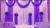 3 6m Mariage Party Stage Célébration Contexte Curtain Satin Drape Pillar Plafond Tell Mariage Décoration Veil WT016 269G