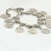 Wholesale 20pcs Cheap Tribal Ethnic Silver Coin Tassel Gypsy Turkish Anklets Bracelet Jewelry