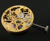 P73 Wristwatch Gold Full Skeleton Mechanical Hand Winding Movement Kit Men's Watch