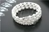 Three Rows Faux Pearls Crystal Bracelets Bridal Accessories Rhinestone Prom Party Dresses Wedding Jewelry Supplies Event Attractive Bracelet