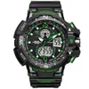 New Brand Smael Watch Dual Time Big Dial Men Sports Watches S Shock Waterproof Digital Clock Men's Wristwatch relogio masculi2018