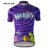 Nowgonow Whole Men Cartoon 2017 Cycling Jersey Tops Clothing Bike Wear Mix Color Cartoon 10 Style volledige ritssluiting Cool grappig C2379