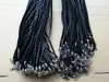 3mm Schwarz PU Lederband seil Schmuck Seil karabinerverschluss Schnur Für DIY Handwerk Anhänger Halskette Schmuck 20'' 22'' 24''