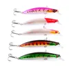 Новый пластик Minnow лазерная рыбалка приманки 11,5 см 14G 5 цветов 4 # крючки 3d глаза искусственные приманка рыболовные снасти