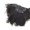 Remy Human Hair Clip in Extensions para afroamericano 4a Mongolian Afro Kinky Curly Hair Centr￳n de 824 pulgadas FDSHINE7804734