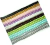 250 Stück Los 8mm Mix Farben Lose Glas Runde Perlen Für DIY Handwerk Schmuck Geschenk MP06285R