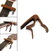 Каподастр для гитары с деревянным зерном идеально подходит для акустической гитары, гавайской гитары, банджо с алюминиевым материалом, розовое дерево1066275