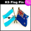 Argentina Nuova Zelanda Flag Badge Flag Pin 10 pezzi molto Spedizione gratuita 0003