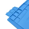 Nuovo arrivato S160 45 x 30 cm Cuscinetto in silicone in gomma blu con tappetino di riparazione magnetico Isolamento termico Stazione di riparazione per saldatura BGA 5 pezzi lo5831753