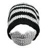 Chapeau de moustache de mode d'hiver tricoté à la main au crochet, chapeau de barbe, masque de vélo, casquette de ski, chevalier romain, poulpe, bonnets amusants, cadeau, livraison gratuite