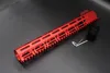 Red Anodized 7'' 9'' 10'' 11'' 12'' 13.5'' 15'' inch M-lok Clamp Style Handguard Rail Free Float Mount System