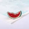Wholesale- fashion accessories metal colorful enamel fruit series watermelon strawberry apple pineapple banana button pin