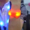 Ny upp ljudkontroll LED -blinkande silikonarmband Färgglad Glow Light Safety Vibration Control Led Night Sport Wristbands Festival Party Halloween Decor