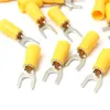 Yellow Pre -insulated Fork Wire Connector Terminals 12-10AWG 4-6mm² #6 #8 #10 1/4 Electrical Crimp Terminal Connector SV5.5