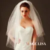 2019 Wedding Bridal Handmade Multiple layers Beaded Crescent edge Bridal Accessories Veil 1M Long White Color With Comb