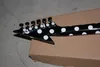 Randy Rhoads Signature Polka Dot Black Flying V Electric Guitar Floyd Rose Tremolo Bridge3756664