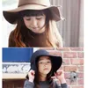 Autumn Winter Hats for Children Girls Soft Vintage Wool Felt Bowler Fedoras Solid Floppy Cloche Wide Brim Hats Caps for Kids270u