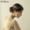 Sorbern Design europeo Copricapo Accessori per gioielli per capelli da sposa in cristallo per le donne Forma carina Placcato argento Vendita capelli da sposa7153028