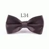 Mode Mäns Kvinnors Polyester Silk Bowtie Solid Färg Metall Buckle Neck Bow Slipsar Högkvalitativa Justerbara Bow Tie Tillval Multi-Styles