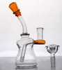 14 mm Gezamenlijke Bong 7.5 inch Colorized Mini Heady Glass Bongs Water Pijp Hookahs Pijpen Recycle Oil Rigs DAB RUG Percolator