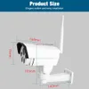 WIFI HD 1080P 960P Bullet WiFi PTZ IP Câmera de Áudio 5x Zoom Focagem Automóvel 2.7-13.5mm 2MP Exterior IR Camhi View