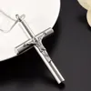 Big Jesu Cross Cremation Urn Hanger Ketting, 2 Kleuren Memorial Ash Keepsake Funeral Urn Casket Mode-accessoires