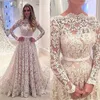 Suknia ślubna Linia Z Długim Rękawem Koronki Suknie Ślubne 2019 Suknia ślubna Backless Corn Train Robe Mariage Vestido de Noiva