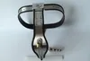 Female Adjustable Model T Black Stainless Steel Locking Premium Chastity Belt With Plug BDSM Sex Toys