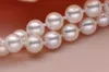 8 mm kleur pure witte natuurlijke parels, Nanyang shell parel is ronde natuurlijke shell parel heeft lange vrouwen trui ketting 120 mm