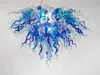 Fancy Blue Bubbles Lamps Chain Hanging Table Top Center Pieces Blown Glass Chandelier Lighting Style Chandeliers