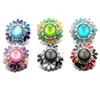 Gros-cheper plus récent fleur strass plus récent bouton rivca bouton pression 18mm bouton bijoux