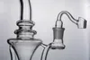Gloednieuwe Shisha Glass Bongs Hookahs met Tornado en Cycloon Recycler PERC Glas Waterleidingen 18 mm Joint