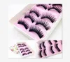 Wholesale - Wholesale- 5 Pairs Women Lady Natural Eye Lashes Makeup Handmade Thick Fake Cross False Eyelashes Tools