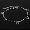 Anklets Fashion 925 Sterling Silver Anklets For Women Ladies Girls Unique Nice Sexy Simple Beads Silver Chain Anklet Ankle Foot Jewelry Gi