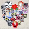 Diy patches for clothing iron embroidered patch applique iron on patches sewing accessories badge stickers for clothes bag 30pcs