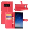 Flip Wallet Case For Samsung Galaxy Note8 TPU Leather Bookcover for Galaxy Note8 heavy duty case with kickstand