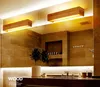 Estilo japonês moderno conduziu a lâmpada de parede de madeira de carvalho luzes arandela para o quarto casa lightingwall arandela luz de parede de madeira maciça LLFA5979145