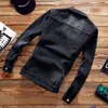 Men's Jackets Wholesale- HEE GRAND Casual Denim Overcoat Outwear Winter Jeans Jacket Men Male Coat Plus Size S-5XL MWJ22281