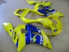 Kit de carénage de moto pour Yamaha YZF R6 98 99 00 01 02 ensemble de carénages jaune bleu YZFR6 1998-2002 OT05