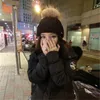 Мода Женская шляпа POM Черепочки шапочки шапки FUX Fur Pompom Beanie Hats для женщин толстая женская шапка