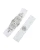 2 pezzi di giarrettiere da sposa in pizzo set di strass fatti a mano perle vintage white wedding garers in stock