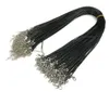Zwart Wax Lederen Slang Ketting Kralen Koord String Touw Draad 18 inch Voor DIY Sieraden 200 stks lot W9 279 m