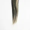 Inslagen Peruaanse virgin haar steil haar extensions bundels 100g human hair extensions weave 1PCS 1B/613 PIANO KLEUR