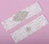 Real Picture Pearls Crystals Bridal Garters for Bride Lace Wedding Garters Handmade White Ivory Cheap Wedding Leg Garters In Stock