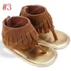 Sommer Säugling Quaste Sandalen Baby Leder Sandalen Jungen Mädchen Kleinkind Freizeitschuhe Mehrfarbige High Top Babyschuhe Neugeborene Boden Wanderschuhe