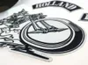 New Arrival HOLLAND FIREBIKES ARMY Embroidered Iron On For Jacket Vest Leather Sew on Any Garment Large Size Back Patch Free Shipping