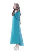Платья Мусульманский халат для женщин Платье макси с длинными рукавами Плюс Размер Этническая одежда Абая Воскресная одежда Лидер продаж шифоновые длинные платья